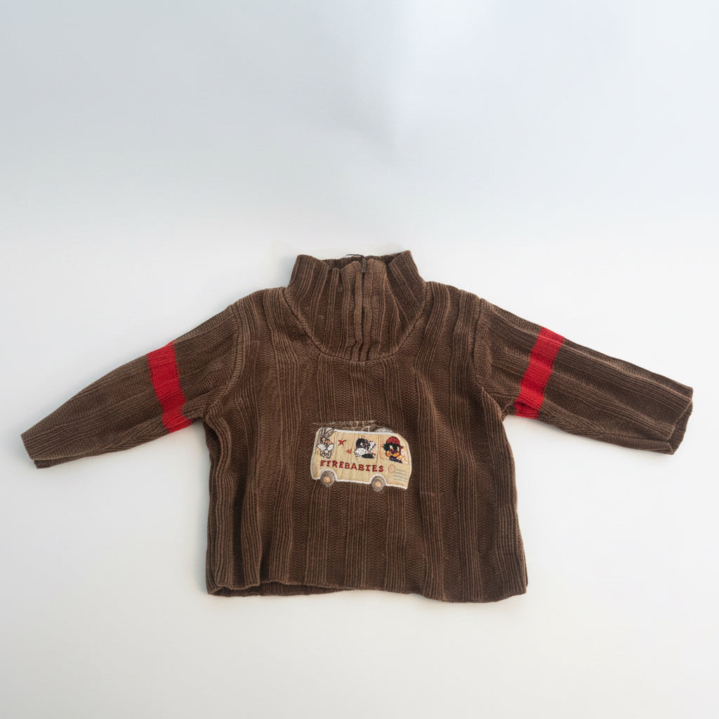 Stickad tröja baby looney, 12 månader